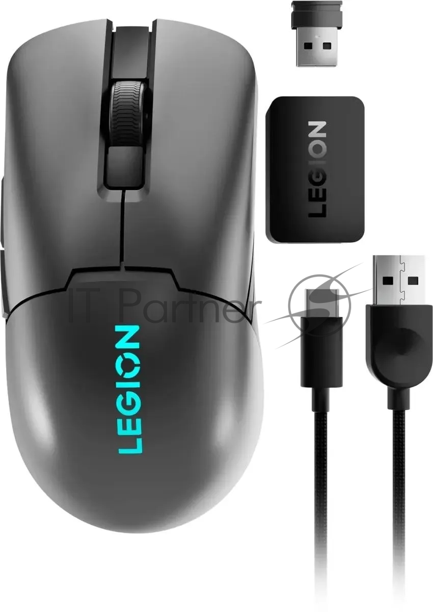 Мышь беспроводная Lenovo Legion M600s Wireless Gaming темно-серый оптическая 19000dpi BT/Radio USB (GY51H47354)