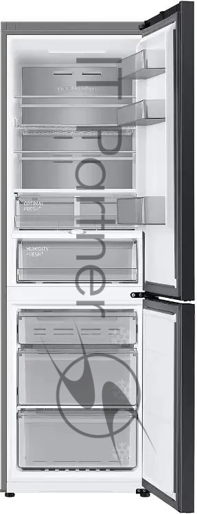 Холодильник Samsung RB34C7B5EB1/EF черный мат. двухкамерный 230/114л морозилка снизу, No Frost