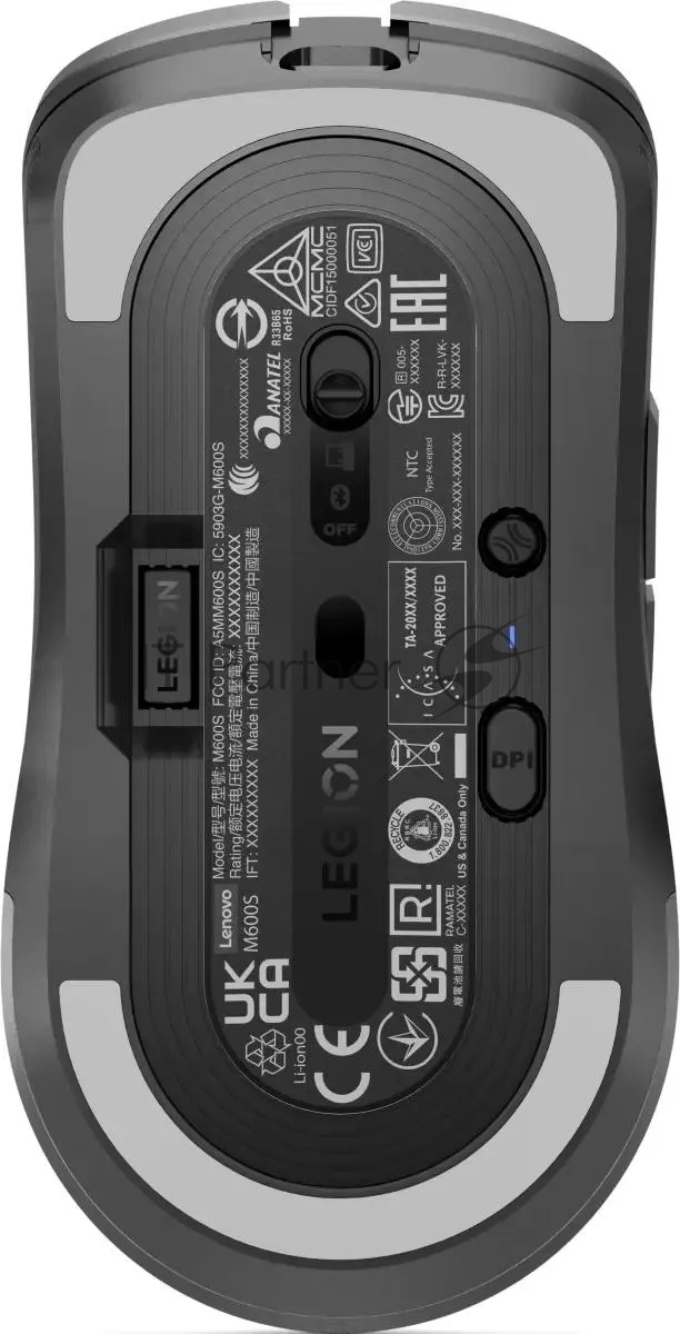 Мышь беспроводная Lenovo Legion M600s Wireless Gaming темно-серый оптическая 19000dpi BT/Radio USB (GY51H47354)