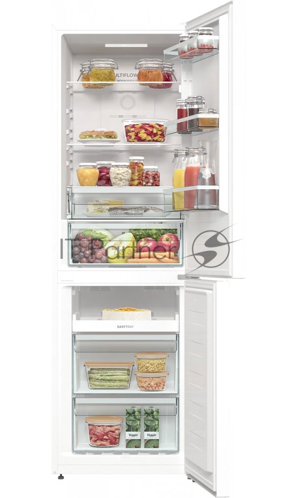 Холодильник Gorenje NRKP61EA2W4 белый двухкамерный 203/99л морозилка снизу, No Frost