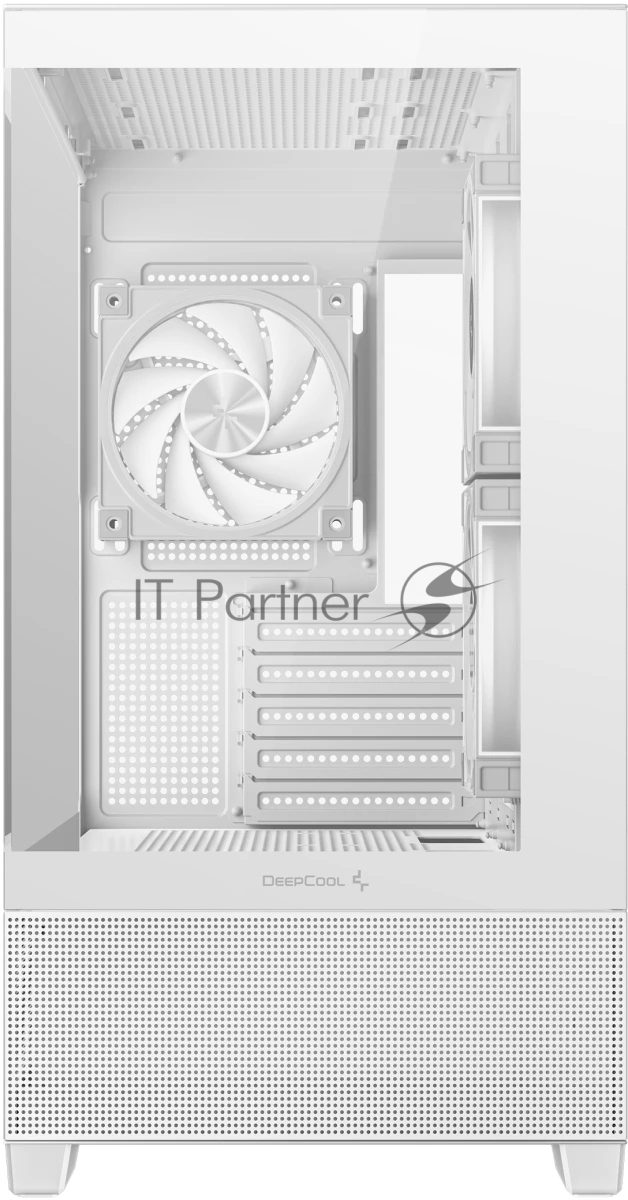 корпус Deepcool CG380 3F WH без БП, боковое окно (панорама), 3x120mm ARGB PWM вентилятора, белый, mATX (R-CG380-WHAGM3-G)