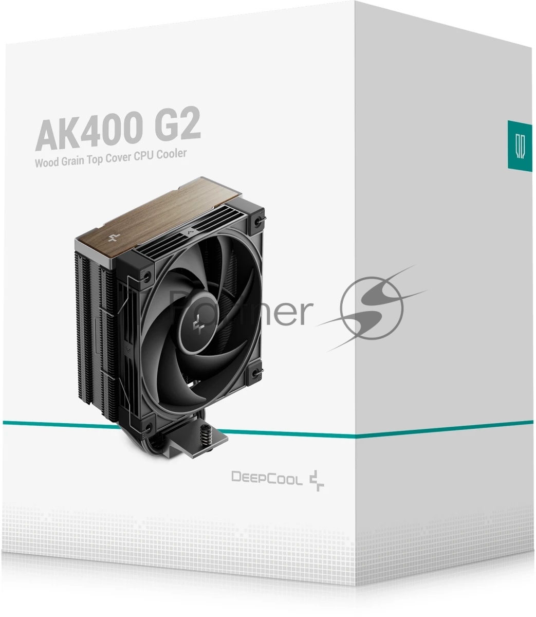 Кулер для процессора DEEPCOOL AK400 G2 LGA1851/1700/1200/115X/AM5/AM4 (12шт/кор, TDP 220W, PWM, Fan 120mm, 4 тепл. Трубки, Wood-grain top cover, черный) RET (R-AK400G2-BKNNMN-GJD)