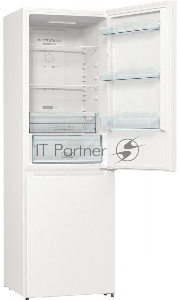 Холодильник Gorenje NRKP61EA2W4 белый двухкамерный 203/99л морозилка снизу, No Frost