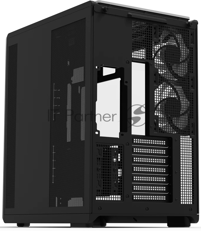 Компьютерный корпус ZALMAN MidTower P60 black (ATX, без БП, 2xUSB 3.0+USB Type C, 5x120мм ARGb) (Zalman P60 Black)