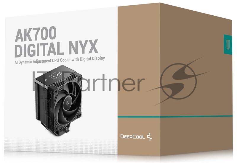 Устройство охлаждения(кулер) Deepcool AK700 Digital NYX Soc-AM5/AM4/1200/1700/1851 черный 4-pin 21-36dB Al+Cu LCD 280W 1252gr Ret (R-AK700-BKNNMN-GJD-1)