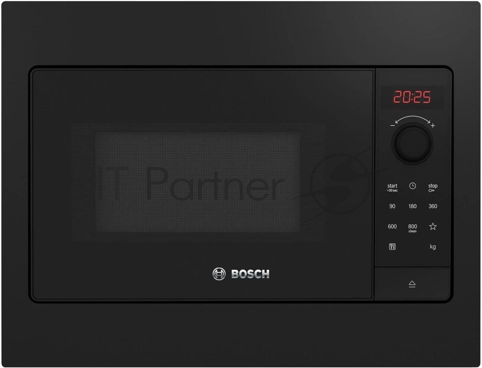 Встраиваемая микроволновая печь Bosch BFL523MB4 черный, 20 л, 800 Вт, переключатели - сенсор, поворотный механизм