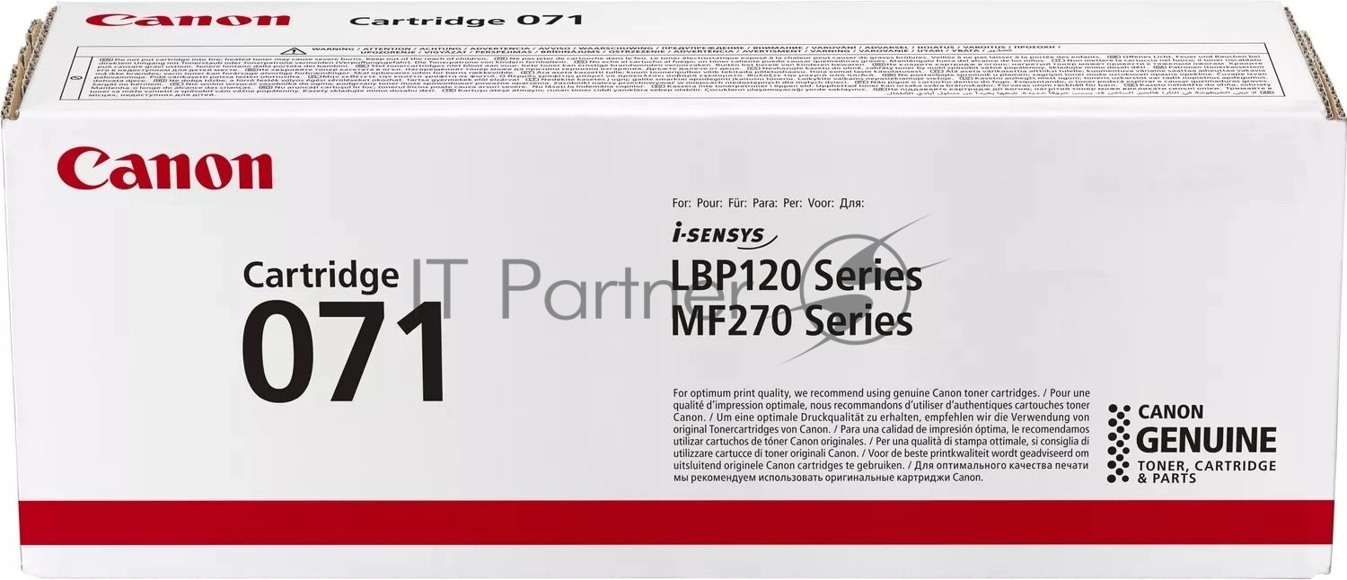 Картридж лазерный Canon 071 5645C002 черный (1200 стр.) для Canon i-SENSYS LBP122dw/MF272dw/MF275dw