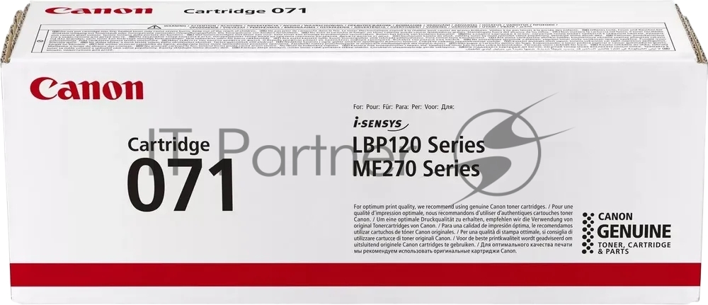 Картридж лазерный Canon 071 5645C002 черный (1200 стр.) для Canon i-SENSYS LBP122dw/MF272dw/MF275dw