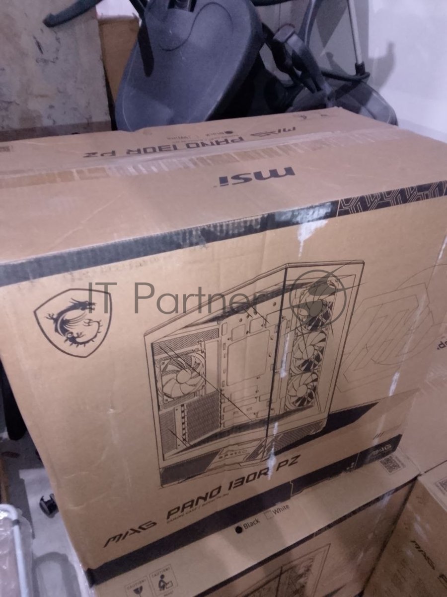 (Поврежденная упаковка) Компьютерный корпус MSI MAG PANO 130R PZ 2xUSB 3.2 Gen 1, 1xUSB 3.2 Gen2 Type-C, 3x120mm ARGB Reverse Blade Fan, 1x120mm ARGB Fan, 1 to 3 Fan PWM Splitter, Tempered Glass Window