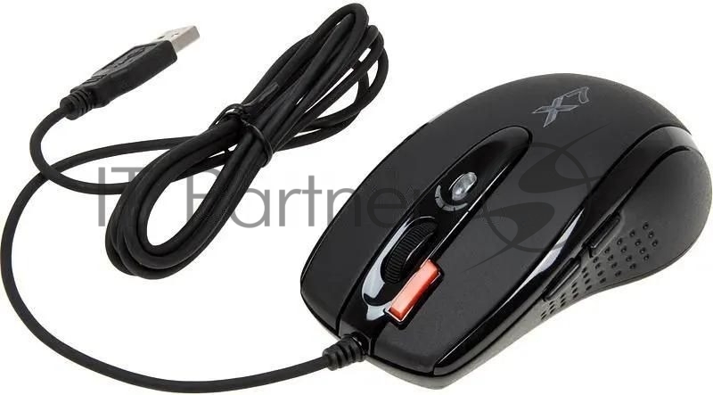 Мышь проводная A4Tech X-718BK черный, 3000 dpi, USB, кнопки - 7