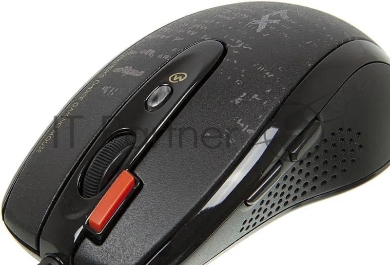 Мышь проводная A4Tech F5 черный, 3000 dpi, USB, кнопки - 7