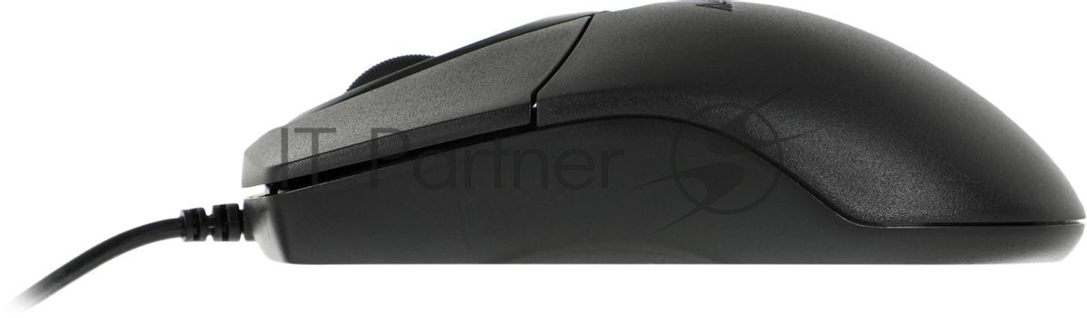 Мышь проводная A4Tech OP-720 черный, 1200 dpi, USB, кнопки - 3