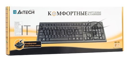 Клавиатура проводная A4Tech KR-85 USB черный