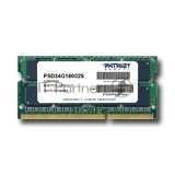 Оперативная память Patriot, DDR3, 4GB, (1x4 GB,), 1600 MHz, CL11, SO-DIMM