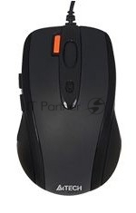 Мышь проводная A4Tech N-70FX черный, 1600 dpi, USB, кнопки - 7