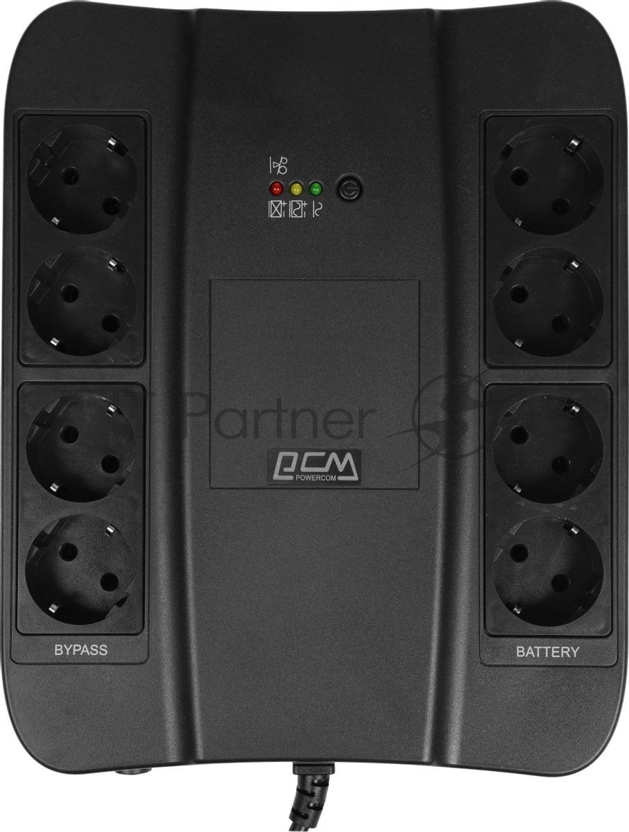 Источник бесперебойного питания Powercom SPD-1000U 550Вт 1000ВА черный