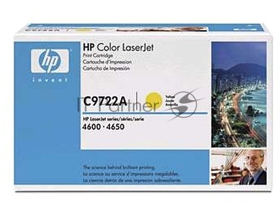 Картридж лазерный HP C9722A желтый для Color LJ 4600 Series 8000 стр.