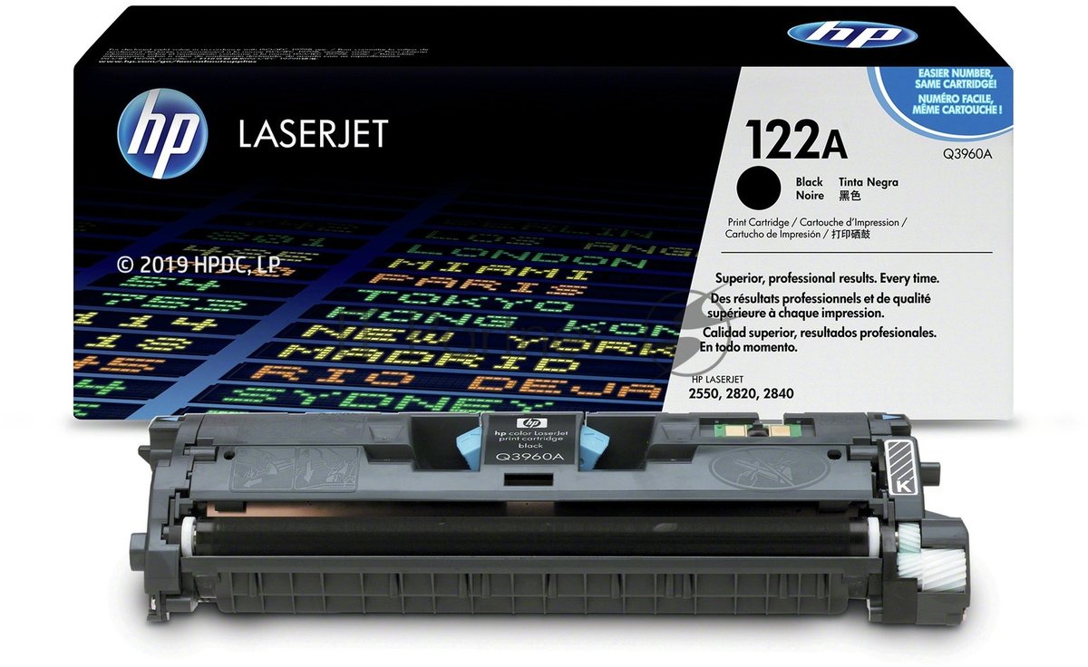 Картридж HP Q3960A (№122A) Black для HP  COLOR  LJ  2550/2820/2840 серии