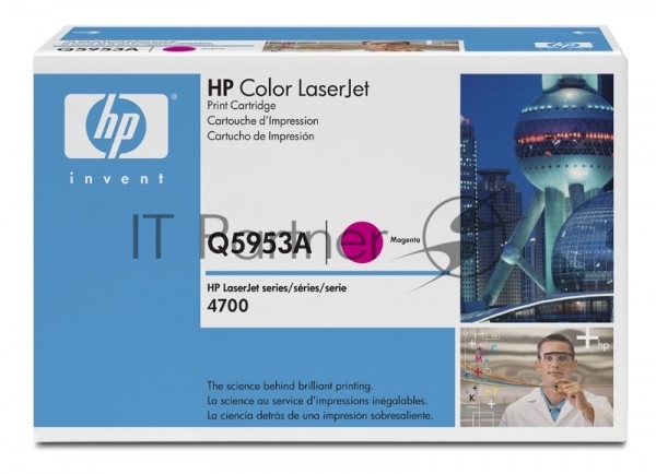 Картридж лазерный HP Q5953A пурпурный для Color LaserJet 4700 10000 стр.