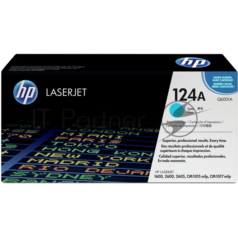 Картридж лазерный HP Q6001A голубой для Color LaserJet 2600 2000 стр.