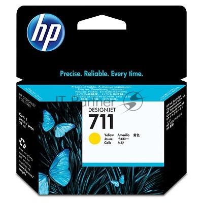 Картридж струйный HP №711 CZ132A желтый для HP DJ T120/T520 (29мл)