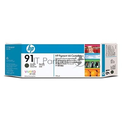Картридж струйный HP №91 C9464A черный матовый для HP DJ Z6100 (775мл)