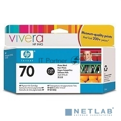 Картридж Cartridge HP 70 для DJ Z2100/Z3100/Z3200/Z5200, фото черный (130мл)