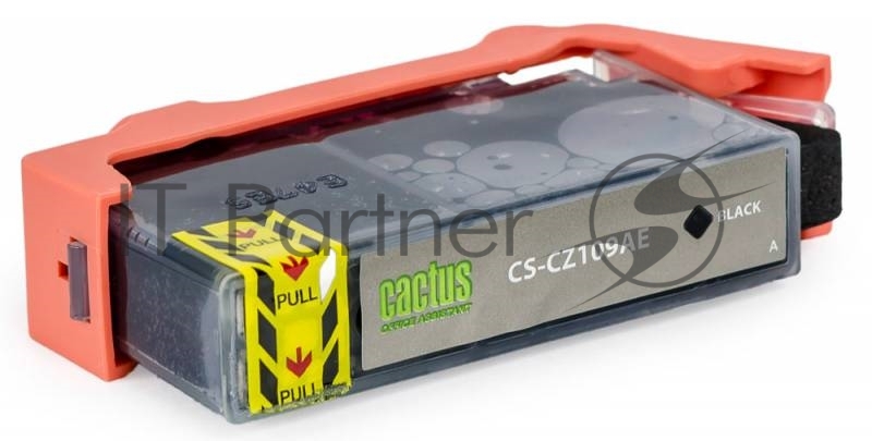 Картридж струйный Cactus CS-CZ109AE №655 черный пигментный (21.6мл) для HP DJ IA 3525/5525/4525 с чипом
