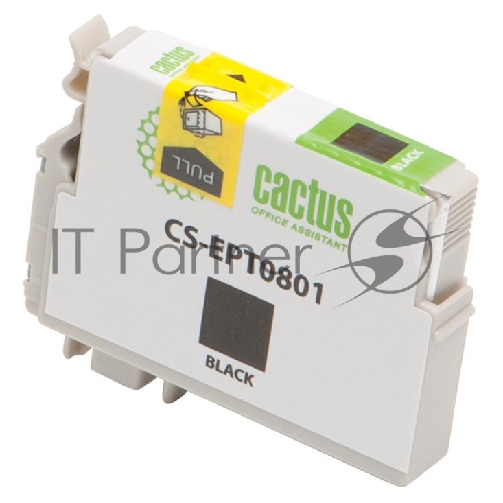 Картридж струйный Cactus CS-EPT0801 (T0801) черный (13 мл) для Epson Stylus PhotoP50/PX650/PX660/PX700/PX700W/PX710/PX710W/PX720/PX720WD/PX800/PX800FW/PX810/PX810FW/PX820/PX820FWD/R265/R285/R360/RX560/RX585/RX685