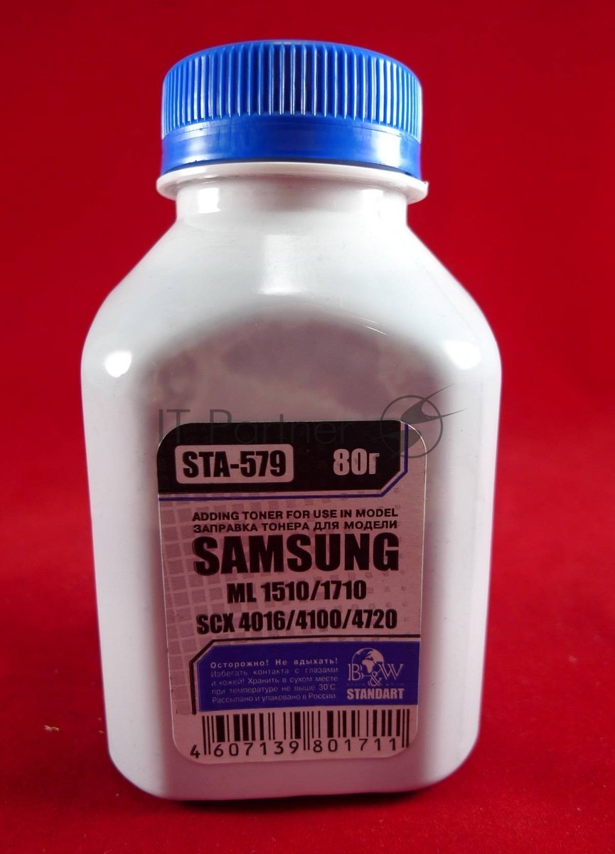 Тонер SAMSUNG ML-1520/1710/1610/2010/SCX 4016/5112/4x20/4100 (фл. 80г) B&W Standart фас.Россия