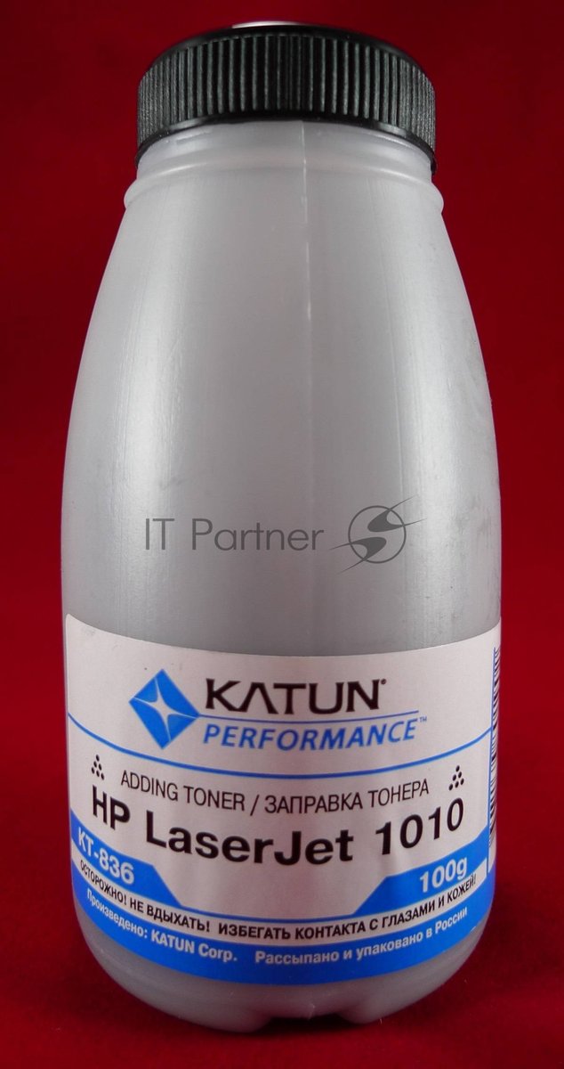 Тонер для картриджей Q2612A/Q2612X, FX-9/FX-10, CRG-703/706 (фл. 100г) Katun фас.России