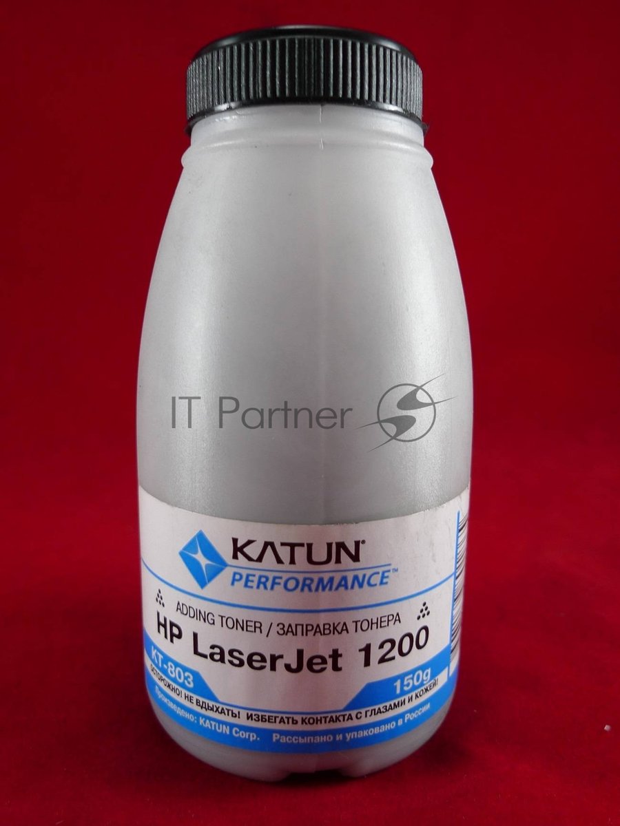 Тонер для картриджей Q2613A/Q2624A/C7115A, EP-26/EP-27 (фл. 150г) Katun фас.Россия