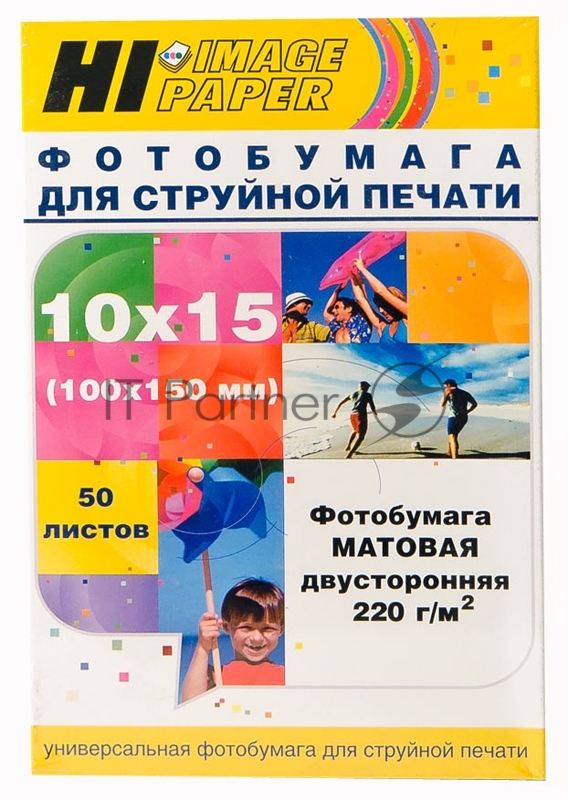 Бумага Hi-Black A2117 матовая двусторонняя (Hi-image paper) 10x15, 220 г/м, 50 л. DMC220-4R-50