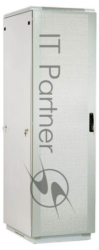 Шкаф телеком. напольный 42U (600x1000) дверь перфорированная (ШТК-М-42.6.10-4ААА) (3 коробки)