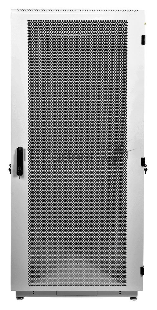 Шкаф телекоммуникационный напольный 42U (600x800) дверь перфорированная 2 шт. (3 места), ШТК-М-42.6.8-44АА