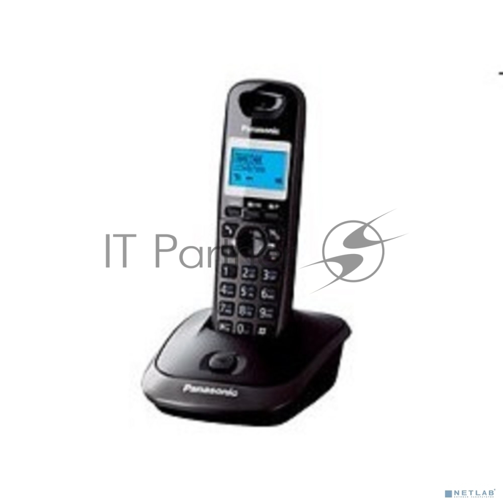 Телефон беспроводной (DECT) Panasonic KX-TG2511RUT (титан) АОН, Caller ID,спикерфон на трубке,переход в Эко режим одним нажатием