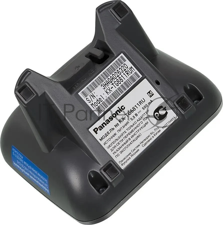 Телефон беспроводной (DECT) Panasonic KX-TG6811RUM (серебристый) Беспроводной DECT,40 мелодий,телефонный справочник 120 зап.