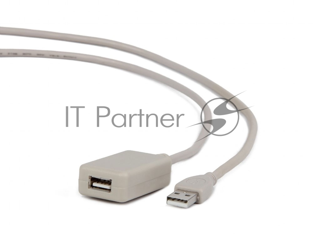 Кабель удлинительный USB A (M) - USB A (F), 4.8м, Gembird UAE016 Black