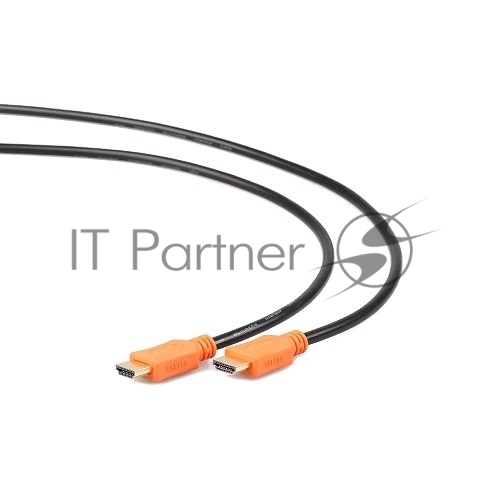 Кабель HDMI GEMBIRD/CABLEXPERT CC-HDMI4L-1M черный (1м, v1.4, 19M/19M, серия Light, позол.разъемы) (CC-HDMI4L-1M)