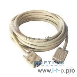 Gembird/Cablexpert CC-PPVGA-5M, Кабель VGA Premium ,  15M/15M,5.0м,  серый, тройной экран, феррит.кольца 