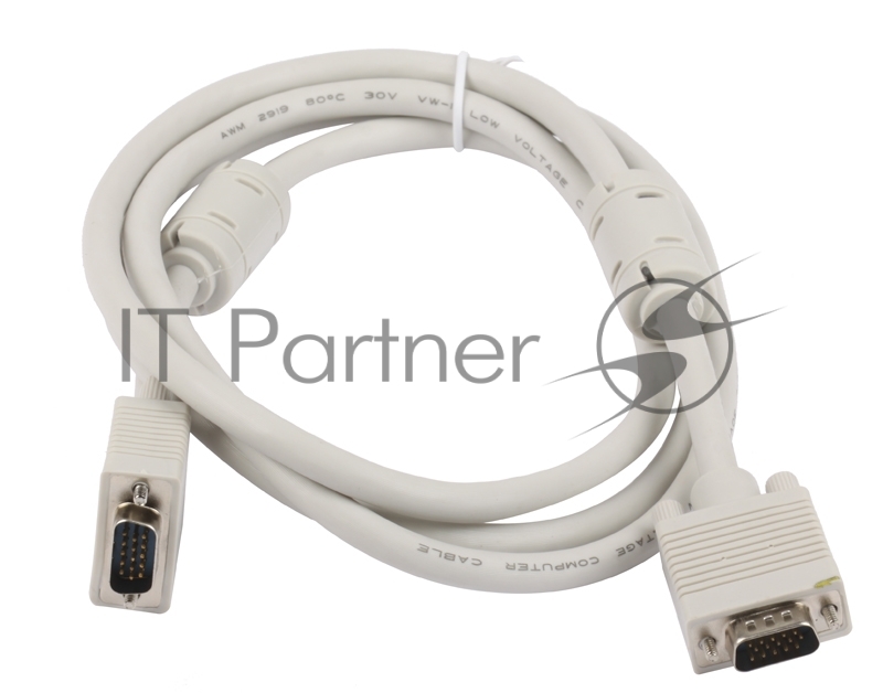 Gembird/Cablexpert CC-PPVGA-6, Кабель VGA Premium,15M/15M,1.8м, тройной экран, феррит.кольца, пакет