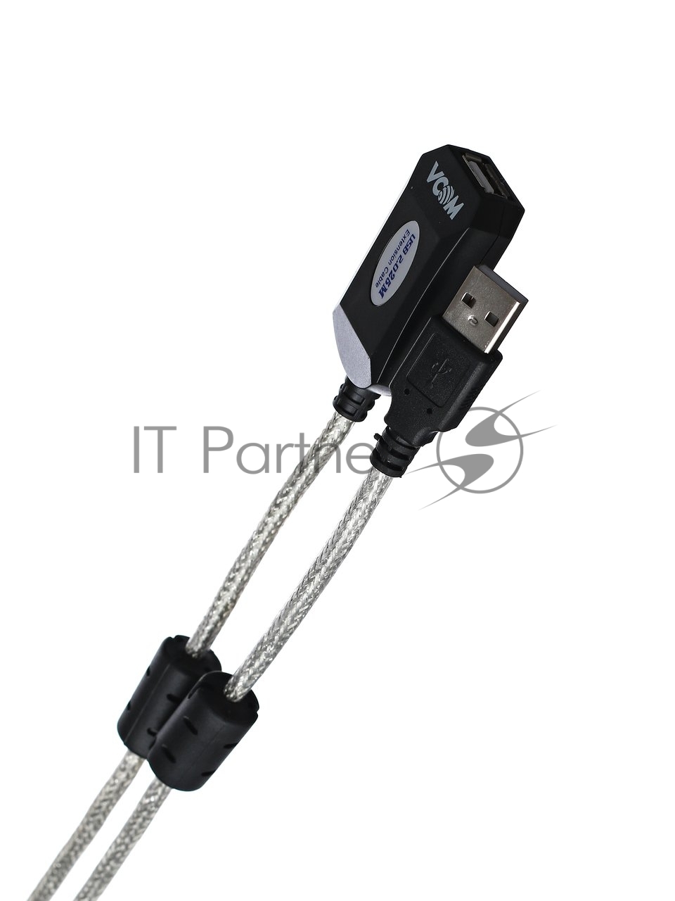 Кабель-адаптер VCOM VUS7049-25M USB2.0-repeater, удлинительный активный Am-->Af 25м