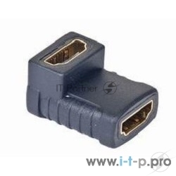 Gembird Переходник HDMI-HDMI  19F/19F, угловой, золотые разъемы, пакет [A-HDMI-FFL]
