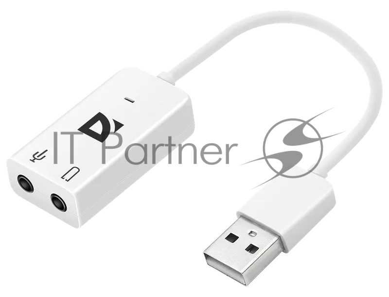 Defender Кабель-переходник / Аудиовход: 2 x 3.5 мм jack/ Аудиовыход: USB / встроенная звуковая карта.