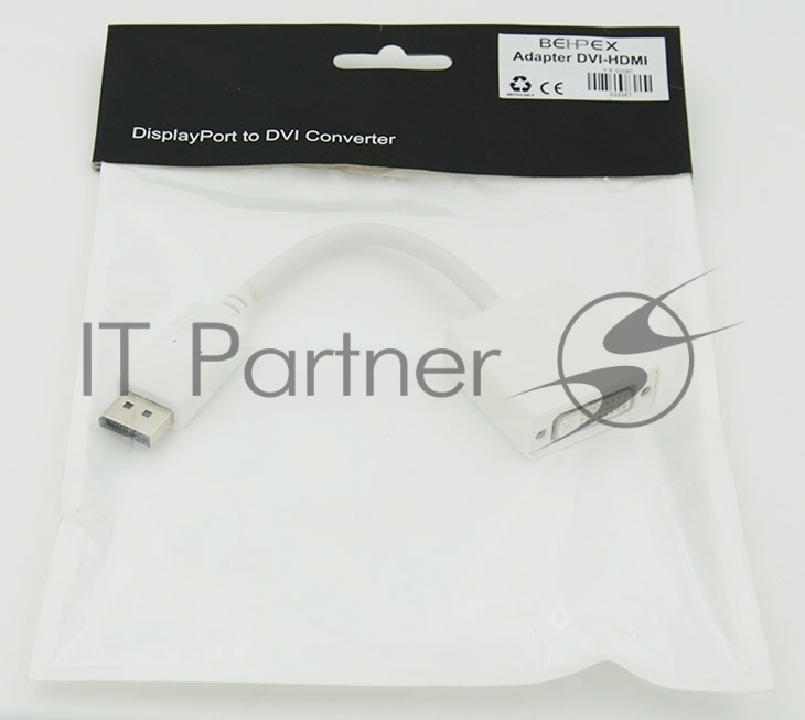 Переходник DisplayPort DisplayPort Behpex (m)/DVI (f)