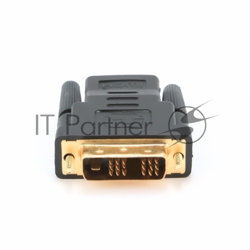 Переходник Cablexpert HDMI-DVI 19F/19M золотые разъемы, пакет, черный