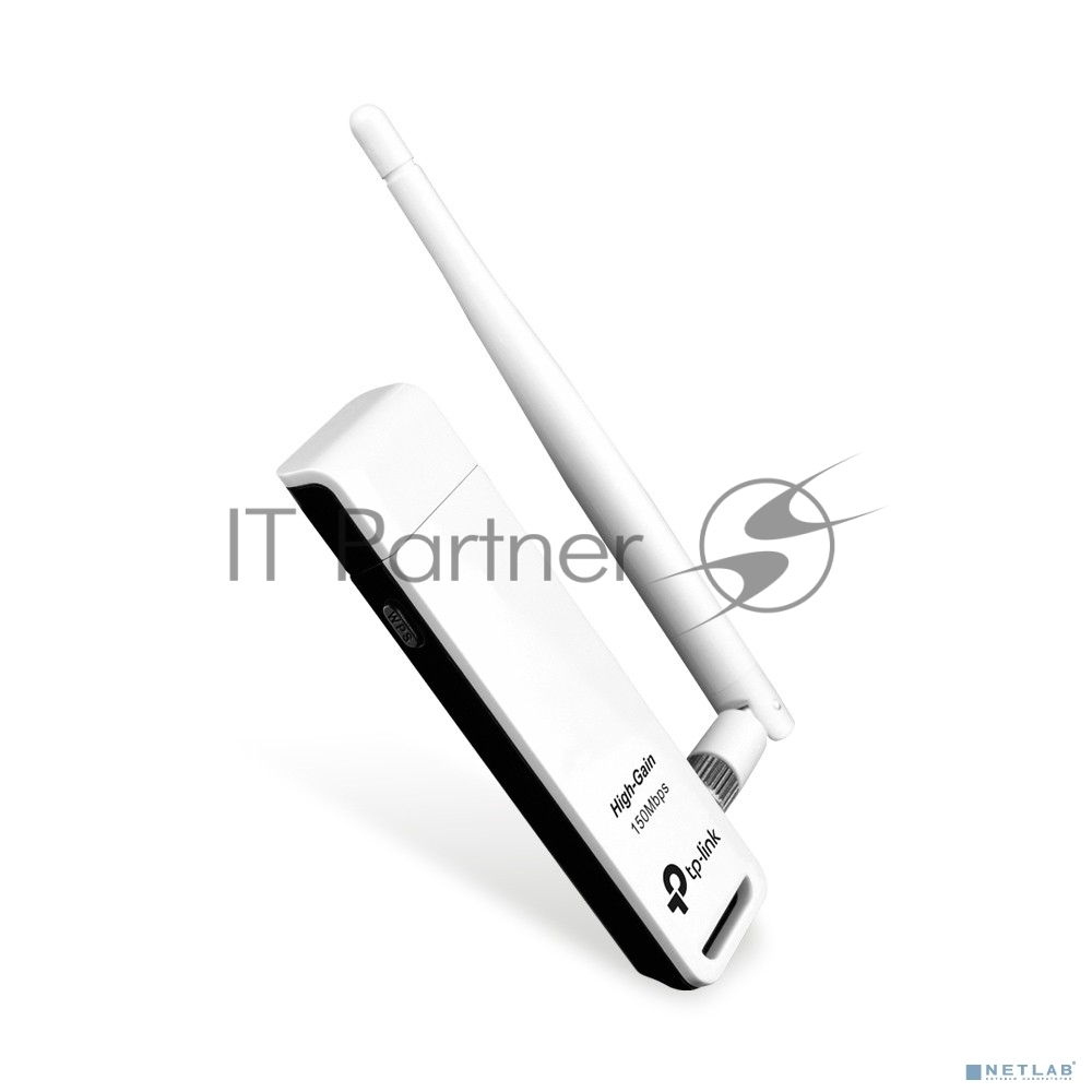 Адаптер TP-Link SOHO TL-WN722N 150Mbps High Gain Wireless N USB Adapter with Cradle, 1T1R, 2.4GHz, 802.11n/g/b, 1 detachable antenna