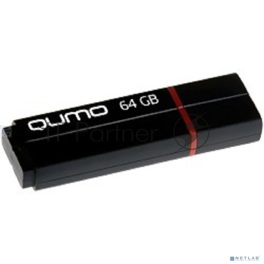 Qumo Speedster <QM64GUD3-SP-black> USB3.0 Flash  Drive 64Gb (RTL)