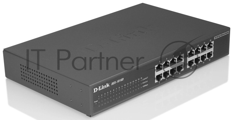 Коммутатор D-Link 10/100mbps 16-port DES-1016D