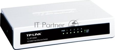 Коммутатор TP-Link SOHO TL-SF1005D Коммутатор 5-port 10/100M mini Desktop Switch, 5 10/100M RJ45 ports, Plastic case